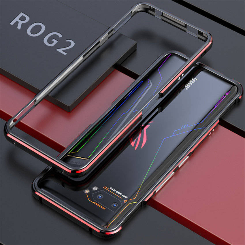 Bakeey Luxury Bumper Shockproof Aluminum Metal Frame Protective Case for ASUS ROG Phone 2