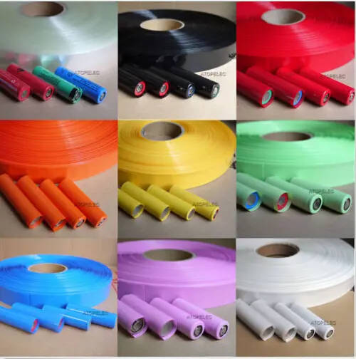2M Flat 29.5MM 18.5MM PVC Heat Shrink Tubing For 18650 18500 Battery