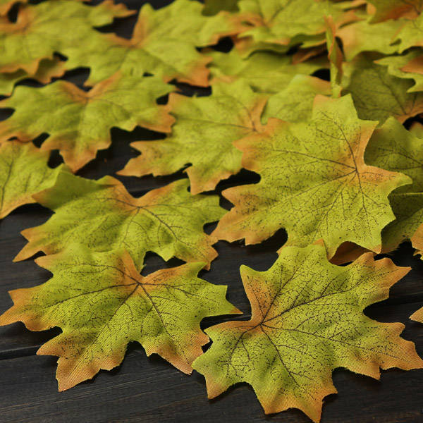 artificial maple leaves