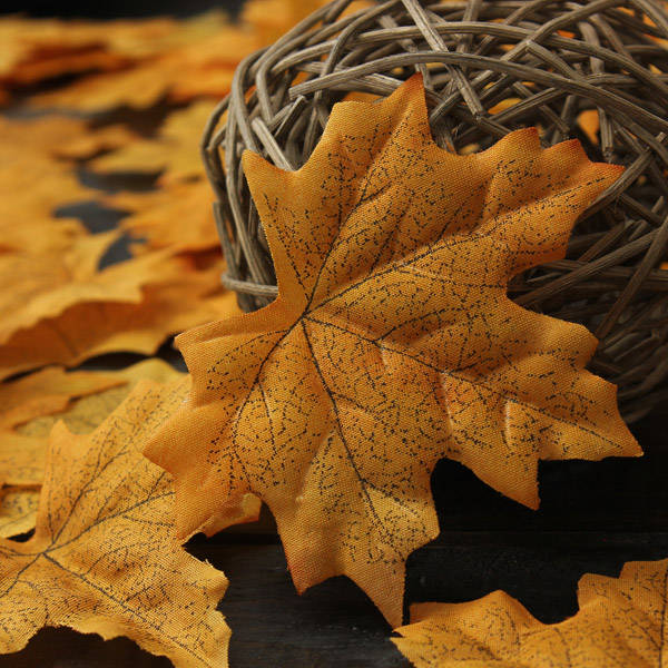 artificial maple leaves