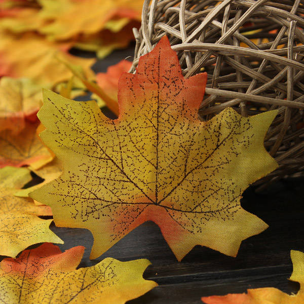 artificial maple leaves