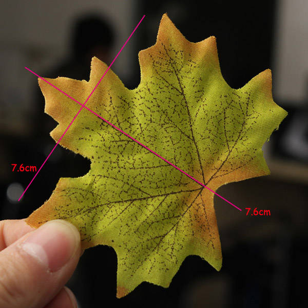 artificial maple leaves