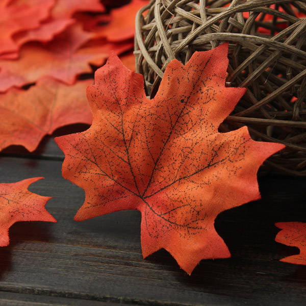 artificial maple leaves