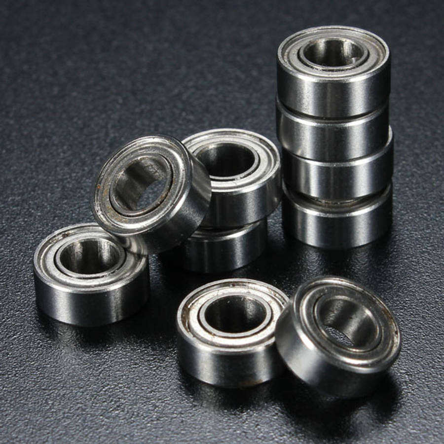 10Pcs 5x10x4mm Metal Sealed Shielded Deep Groove Ball Bearing MR105ZZ