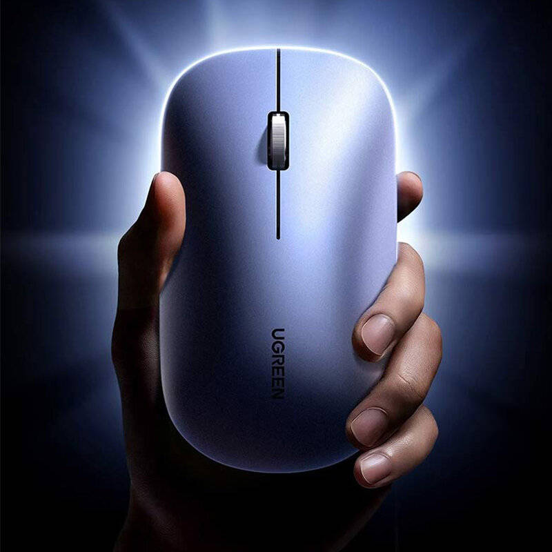 Grey - UGREEN M726 Wireless Mouse Dual Mode bluetooth/NearLink Technology 1000-4000DPI Adjustable Re