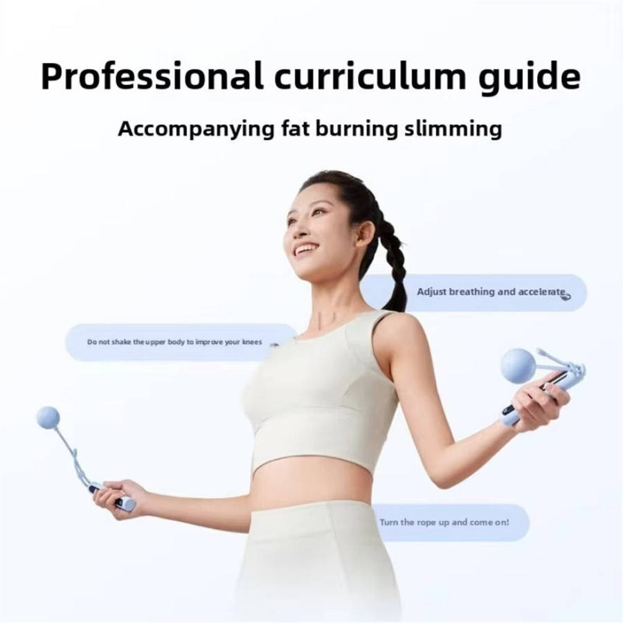 White - XIAOMI Mijia Smart Skipping Rope 2 LED Data Logging Adjustable Length Non-slip Silicone Stri