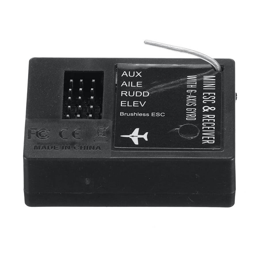 Volantex RC EAR403 PR2202 5CH Receiver with Gyro for RC Airplane 765-1/Super Cup 765-2/767-2 Ranger