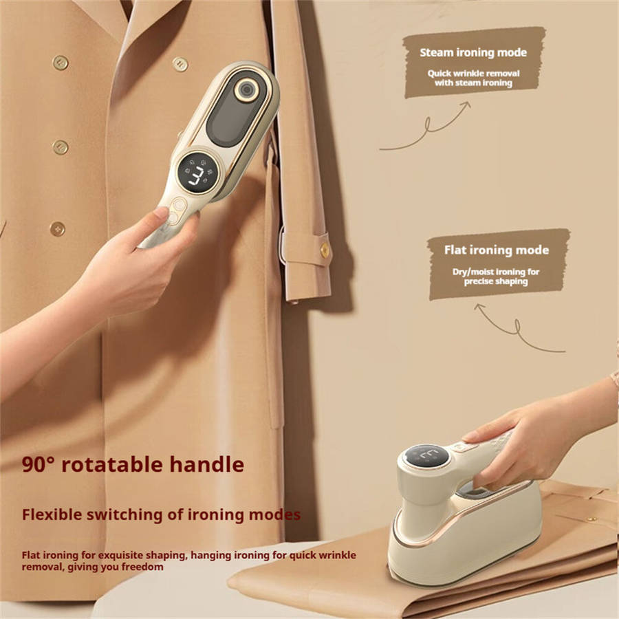 Cream Yellow - Tevorex Handheld Garment Steamer Rotatable Handle 1200W 160 High Temperature Steriliz