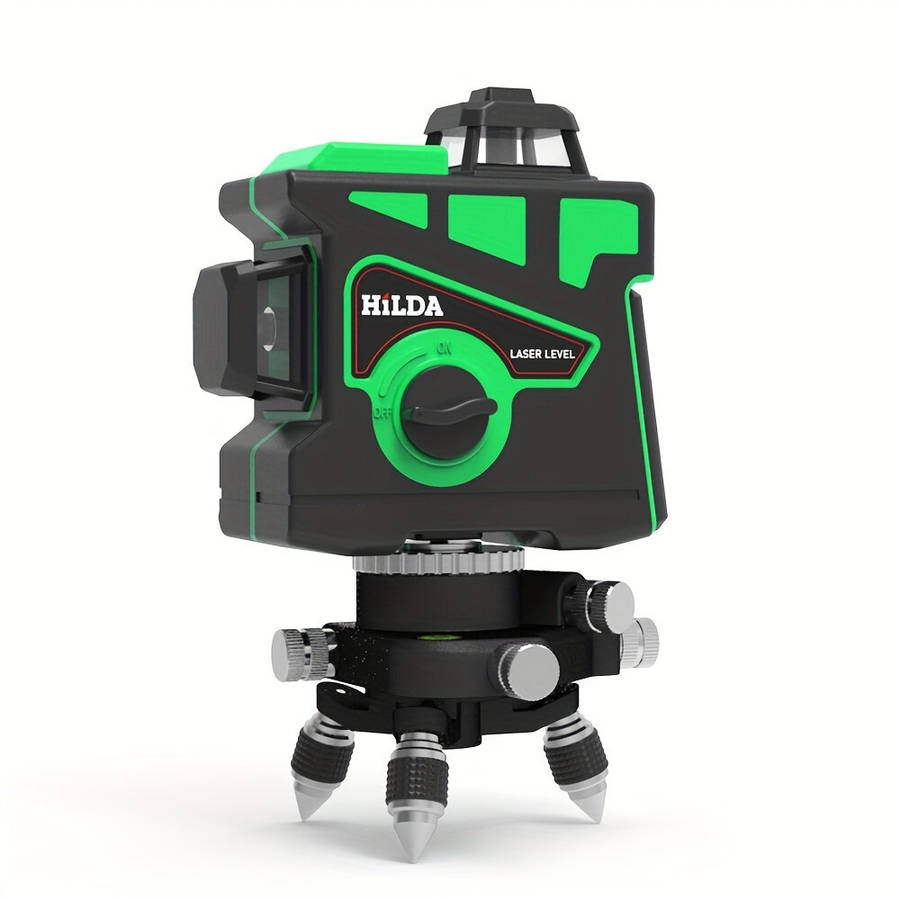 Black - HILDA Tripod Stand for Laser Level 360 Rotatable Aluminum Alloy Bracket Base 1/4'' Interface