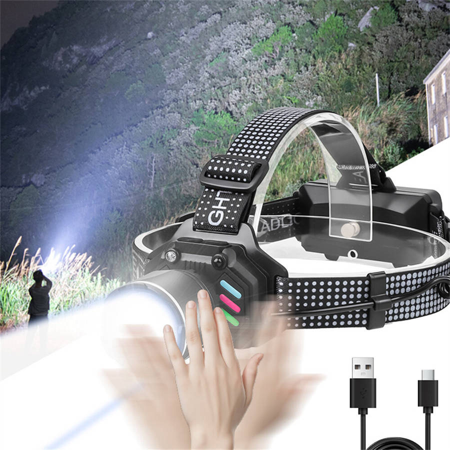Warm + white light - IPRee Dual Light Source Zoomable LED Headlight with Sensing Control Function Lo