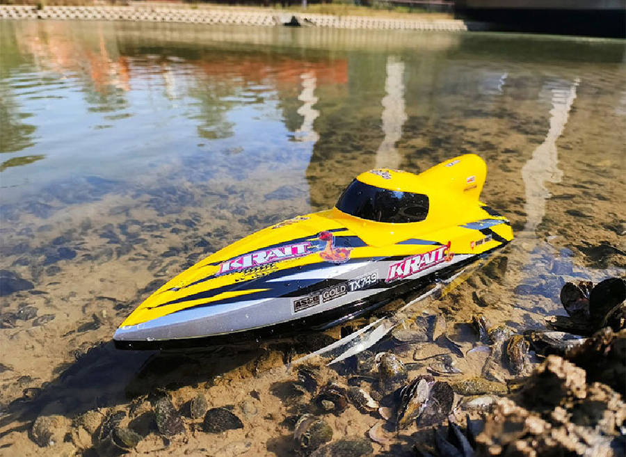 Blue - TY XIN 749 2.4G RC Boat Brushless Jet Speedboat Capsized Reset Waterproof Proportional Contro
