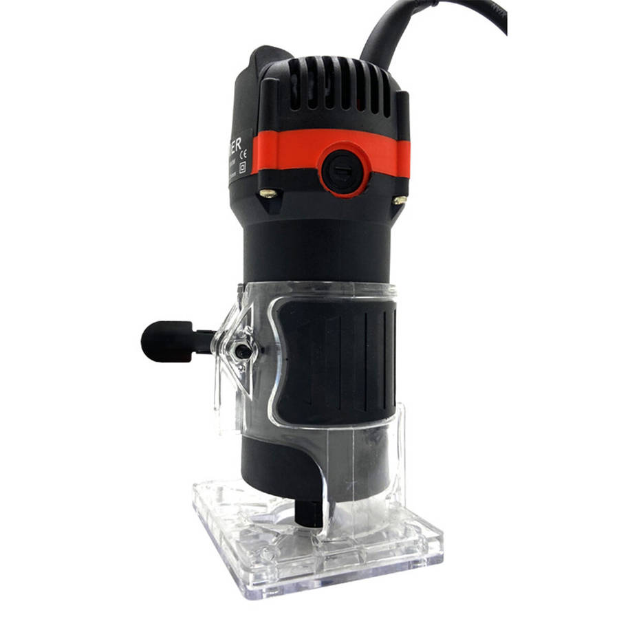Blue - 110V/220V 30000RPM Electric Hand Trimmer Router 6.35mm Wood Laminate Palm Joiners Working Cut