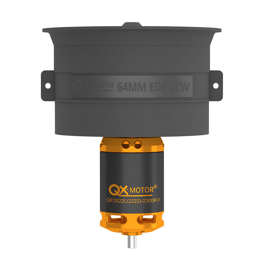 CW - QX-Motor 64mm 12-Blade Ducted Fan EDF Unit CW/CCW With QF2822 2100KV 2300KV 3300KV 4300KV Brush