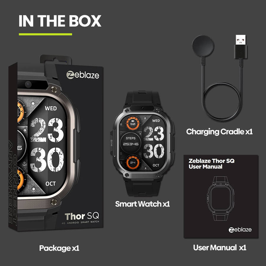 Black - Zeblaze Thors SQ 4G GPS 2.13 inch AMOLED Google Play 2GB+16GB Front Camera Google Maps Andro