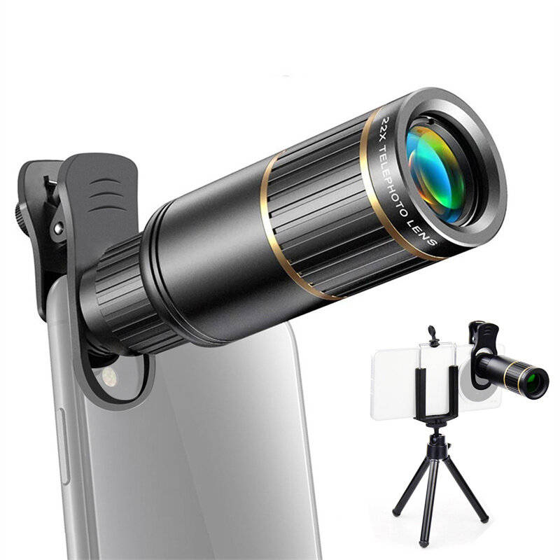 Type B - IPRee 22X Monoculars Metal Telescope Lens Concert HD Mobile Phone Camera Telescope for Hiki