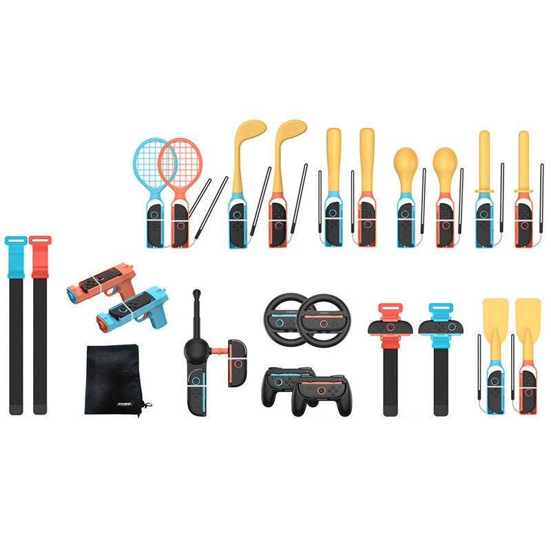 Full Kit - TNS-5113 Switch2 Sports 24-in-1 Motion Controller Kit for Nintendo Switch Joy-Con with Te