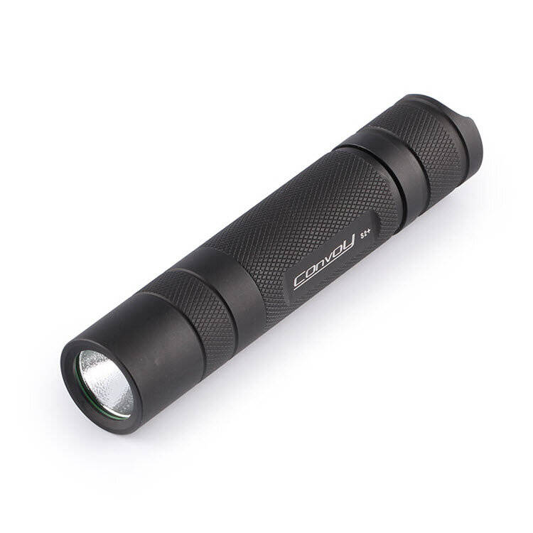Convoy S2+ SST20 LED Flashlight 5000K 7135*8 12-Group Modes 18650 Camping Light Hunting Emergency La