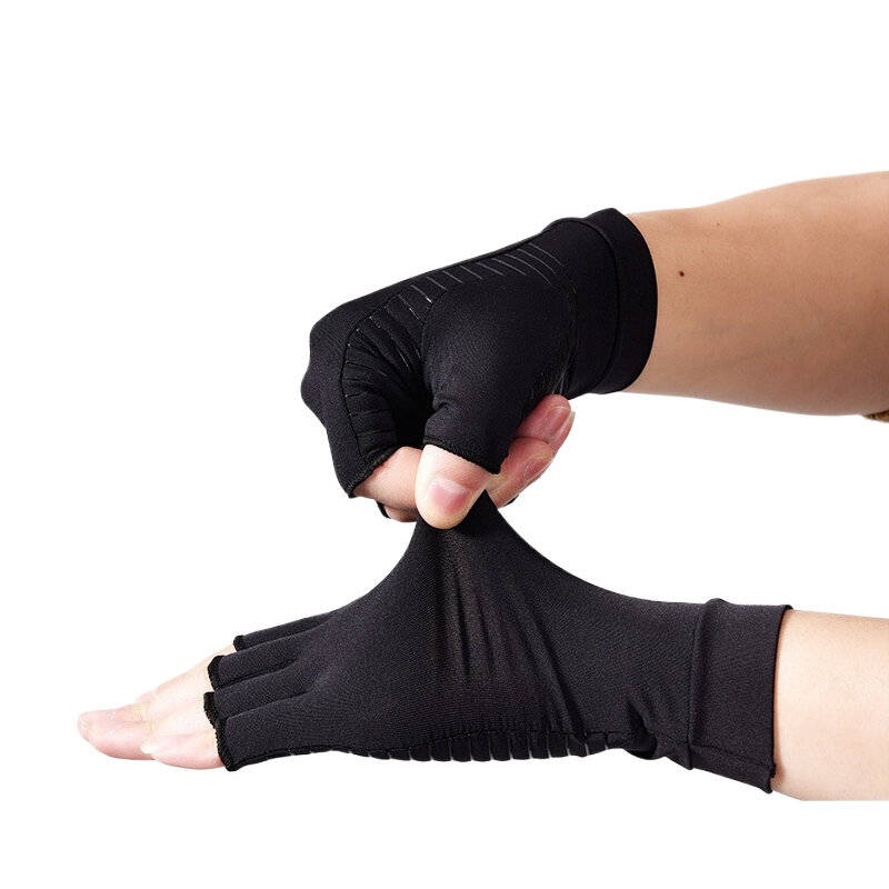 L - KALOAD 1Pairs Copperion Arthritis Compression Gloves for Adult Relieve Hand Pain Swelling Carpal