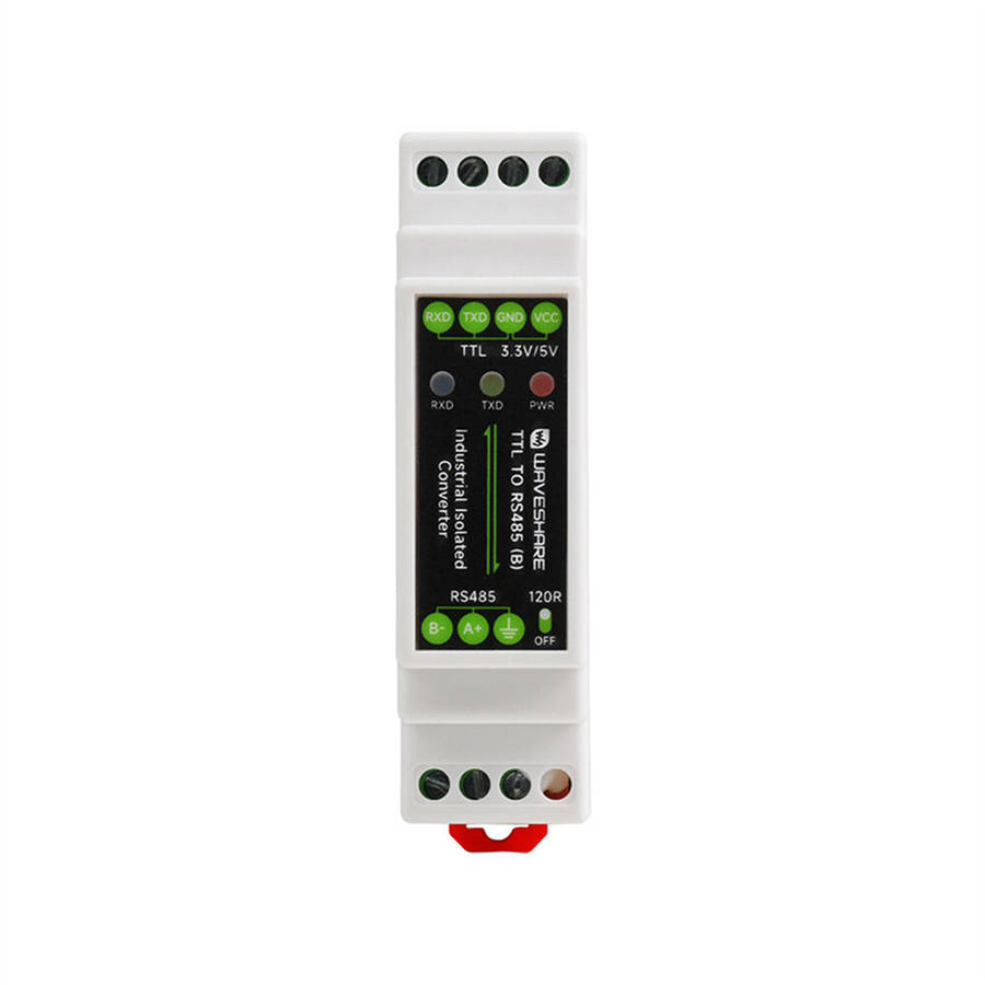 White - Rail-mount TTL To RS485 Galvanic Isolated Converter 600W Lightningproof & Anti-Surge Multi-I