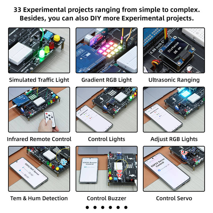 Full Kit - TSCINBUNY IoT Development Board ESP32-S3-PLUS Starter Electronics Kit for Arduinos Progra