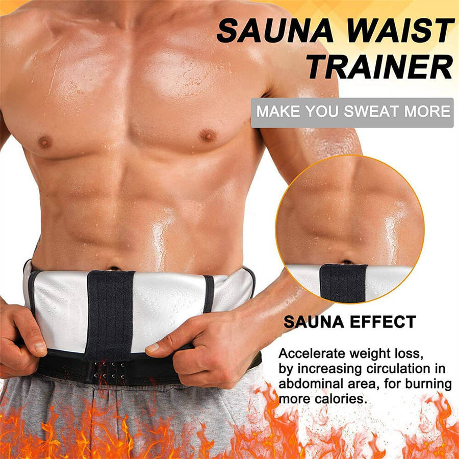 3XL - Men's Abdominal Belt Posture Corrector Back Support Prevent Injury Waist Belt Belly Shapewear