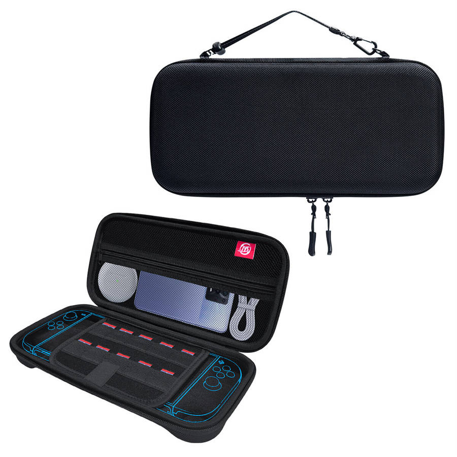 Red/Blue - For Switch2 Game Console Storage Case Multi-layers Shockproof Water-resistant Built-in 10