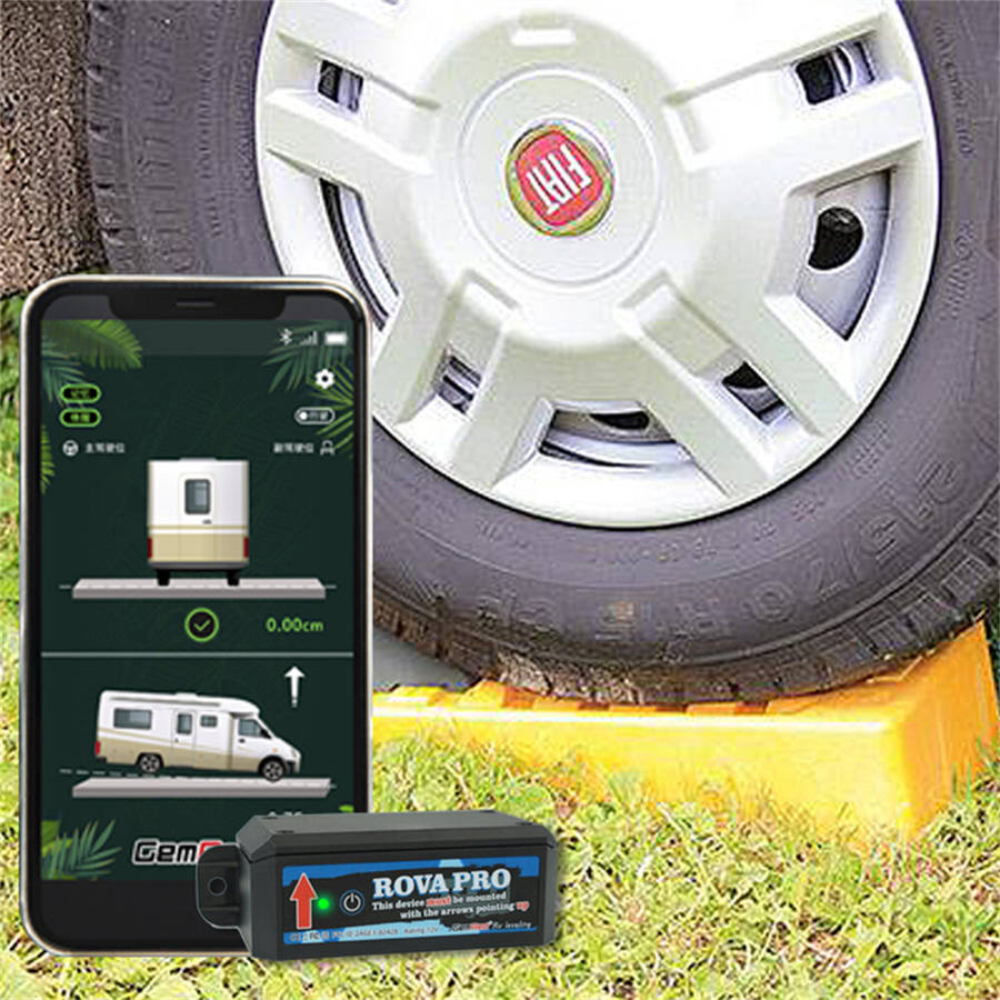 Black - GemRed Smart Dual-Axis Balancer for RVs HomePro Smart Leveling Tool Accurate Digital Angle F