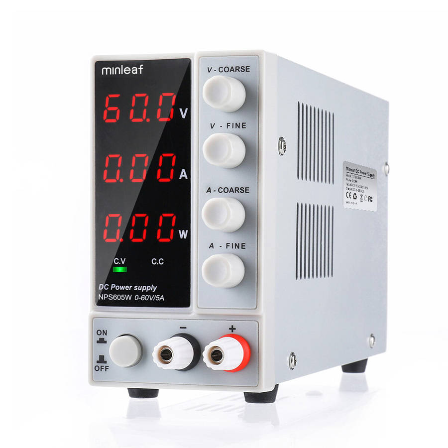 AU Plug - NPS605W 110V/220V/230V 0-60V 0-5A Adjustable Digital DC Power Supply 300W Regulated Labora