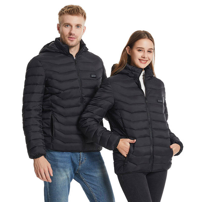 XL - TENGOO HZ-23 23 Zones Heated Jacket - Four-control, USB & DC Port, Smart Thermal Warm Jacket Un