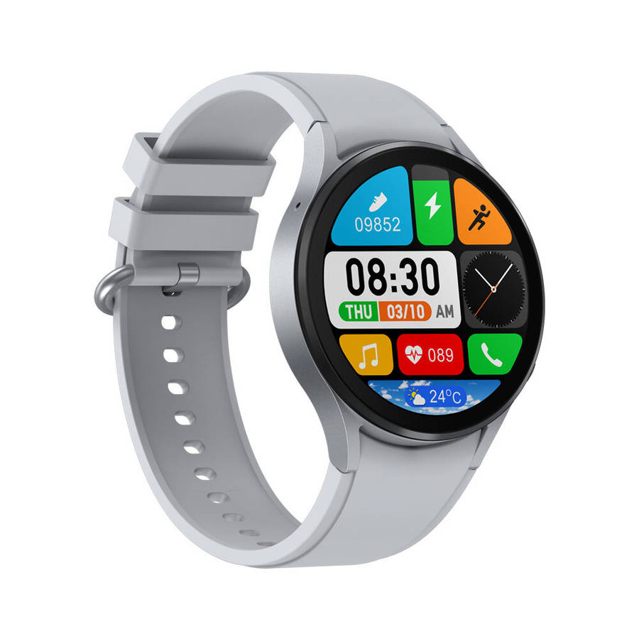 Black - Zeblaze GTR 3 360*360 HD Screen bluetooth Call Body Temperature Measurement Heart Rate Blood
