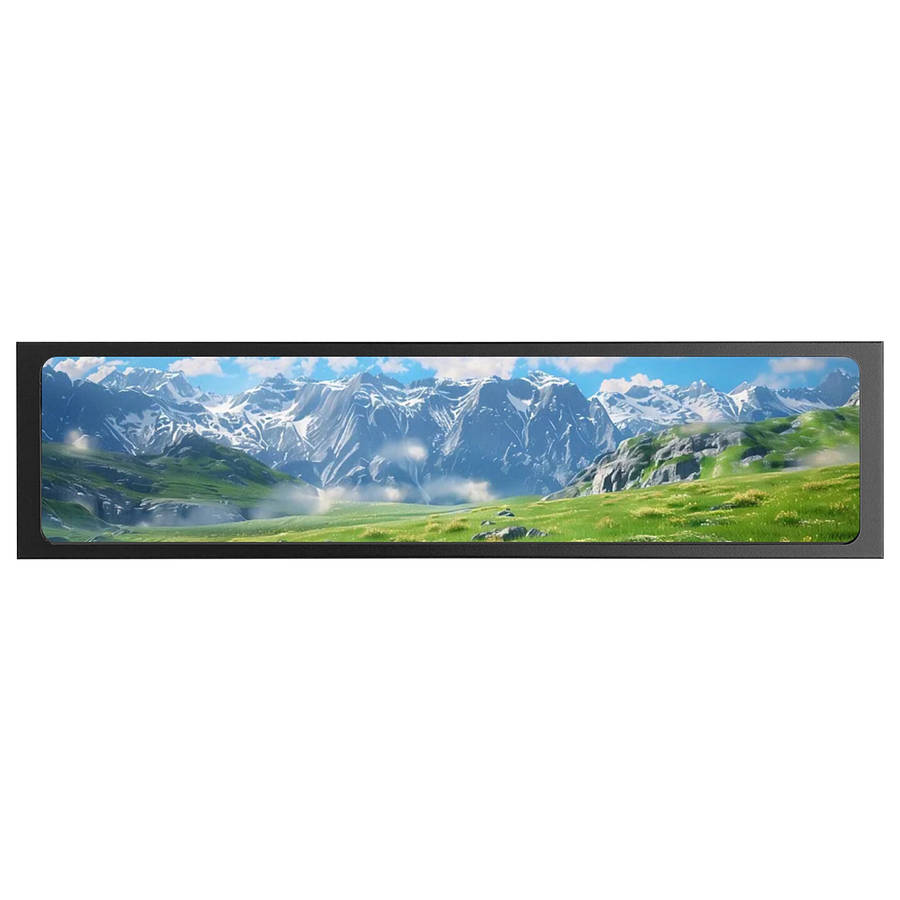Black - 11.26 inch IPS Secondary Screen 4401920 Resolution CPU GPU Computer Monitoring USB Strip Cha