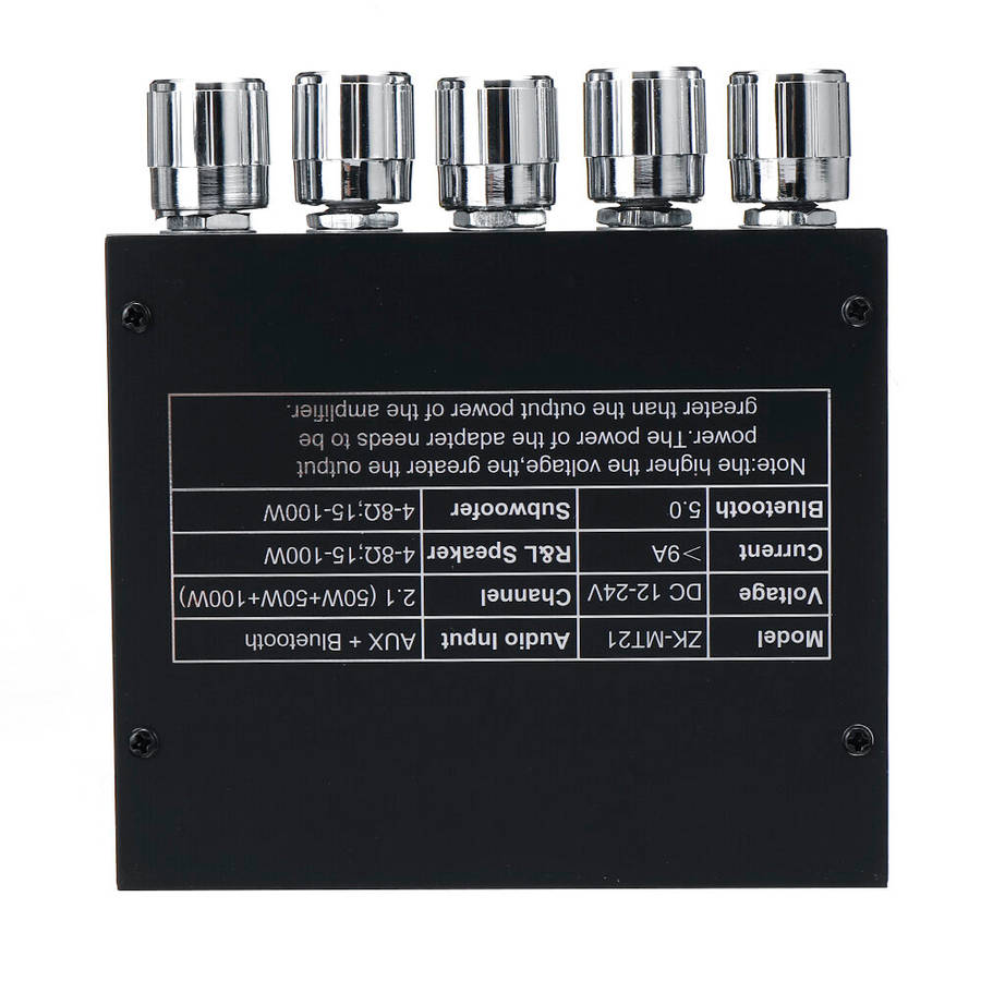 ZK-MT21 bluetooth 5.0 Subwoofer Amplifier Board 50WX2+100W 2.1 Channel Power Audio Stereo Amplifier