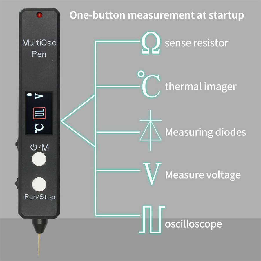 5 in 1 - 5-IN-1 MultiOsc Pen High-Precision Voltage Meter Thermal Imager Oscilloscope Resistance Dio
