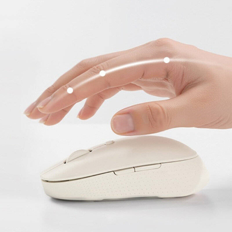 Grey - MIIIW MM302 Wireless Mouse Dual Mode 2.4G & bluetooth 5.0 Silent Click Ergonomic Portable Com