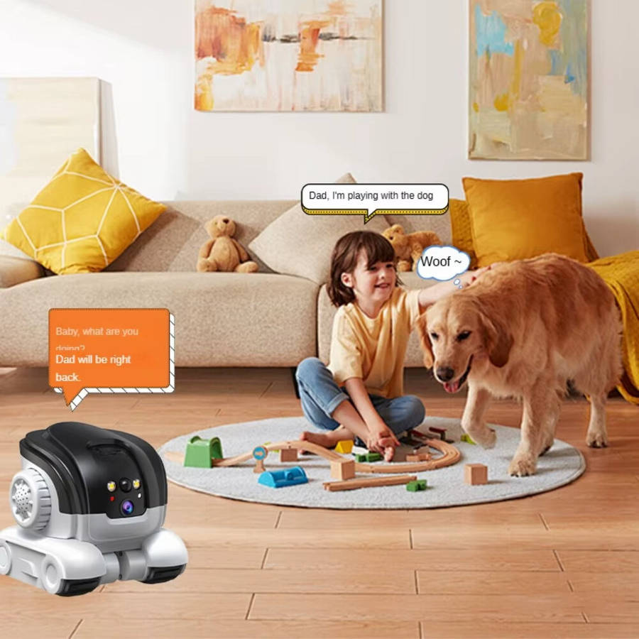 WIFI - 2MP HD Smart WiFi Pet Camera 360 Degree Rotating Two Way Talk Function Night Detection APP Re