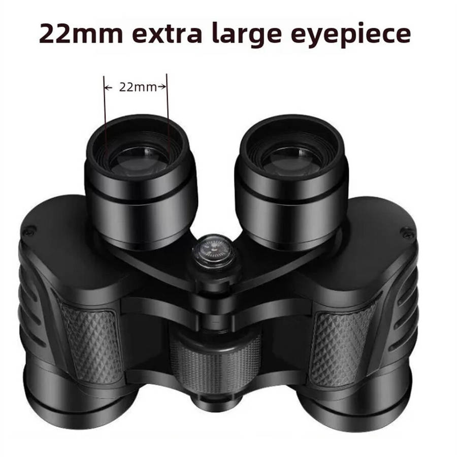 Black - IPRee Dual Tube Telescope Binoculars 80X80 Powerful Zoom for Wilderness Survival Portable Fo