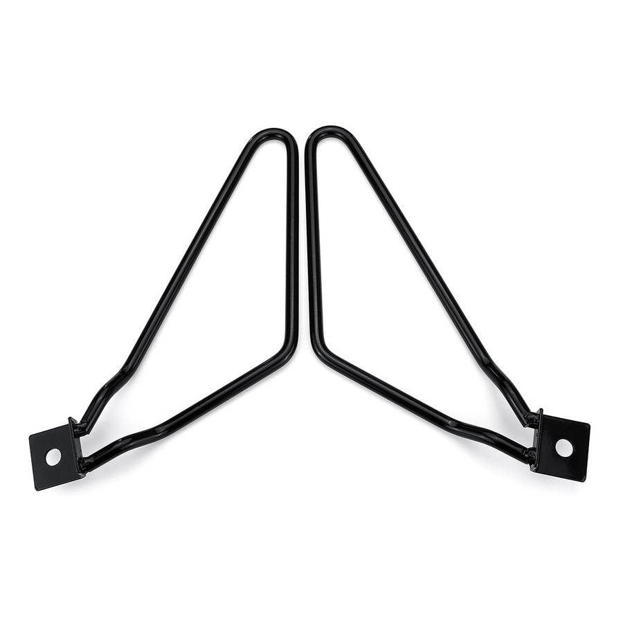 Black - Motorcycle Saddlebags Saddle Bag Support Bars Mount Bracket For Harley/Dyna/883/Iron/XL883N