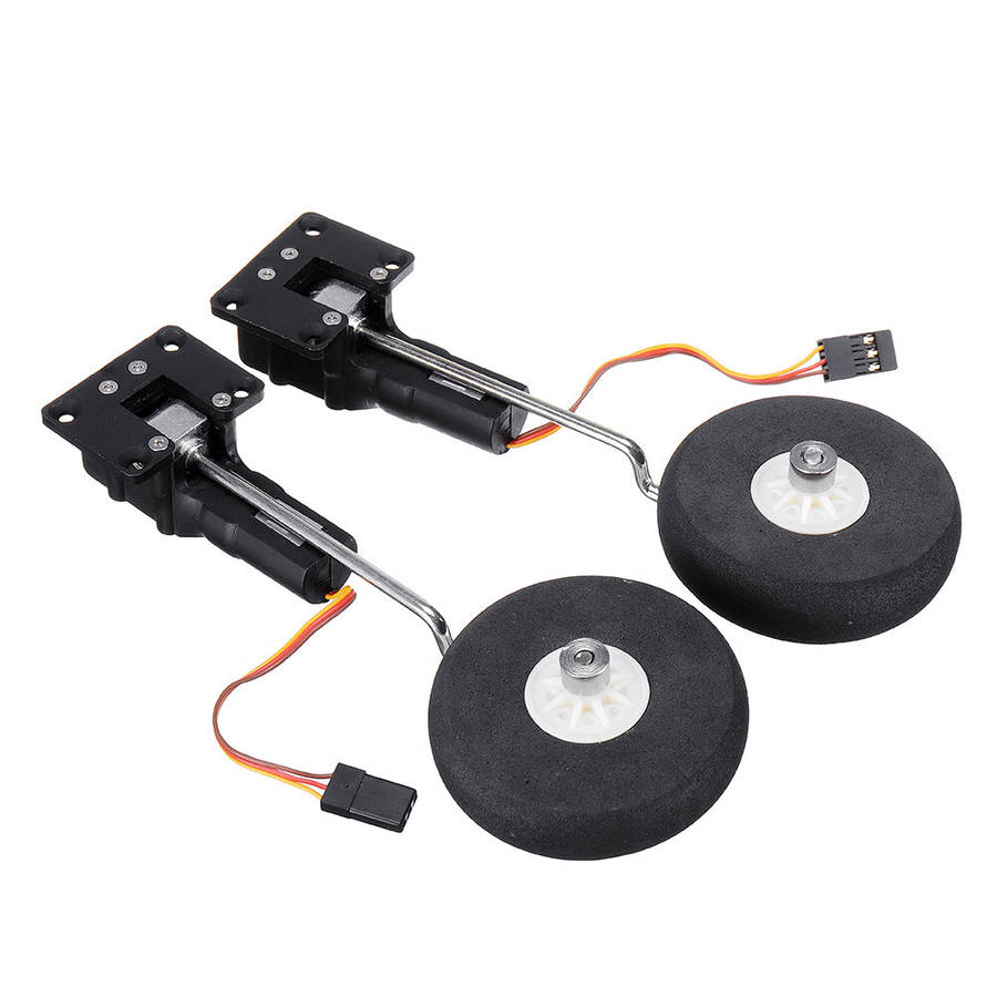 Metallic Worm-type Electronic Retractable Landing Gear for Small Real Electric Fixed-wing RC Aircraf