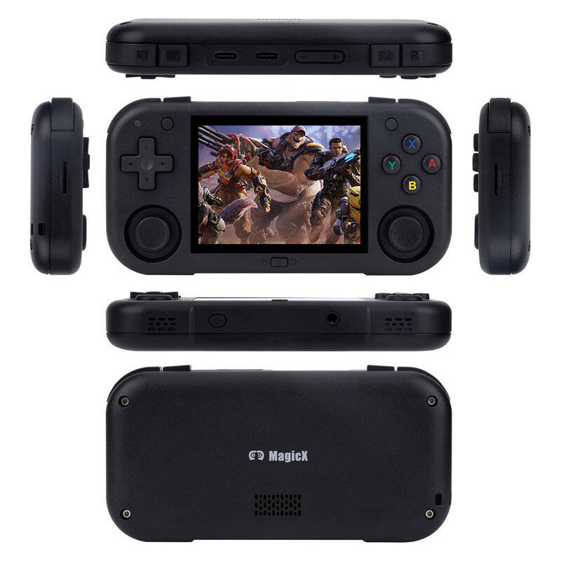 Purple - AMPOWN MINI ZERO 28 64G Retro Handheld Gaming Console 2.8 Inch IPS Android System Built-in