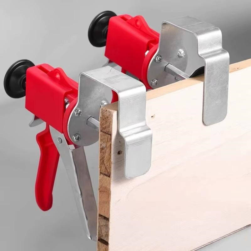 S-arched - Adjustable Drawer Panel Fixing Clamp Stainless Steel Woodworking Installation Tool Anti S