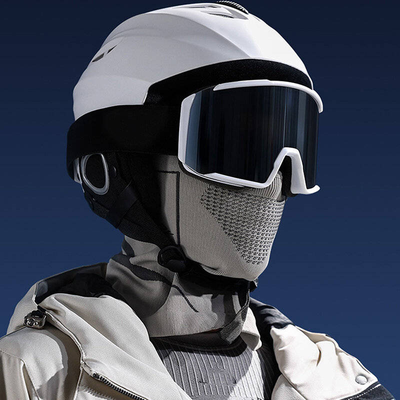 Grey - Winter Face Guard Ski Face Guard Ultra-thick Windproof Full Face Guard Balaclava Super Soft S