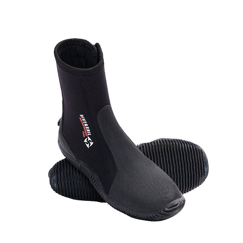 42 - DIVE&SAIL 5MM Diving Boots Adult Snorkeling Booties Non Slip Silicone Sole Comfortable Wetsuit