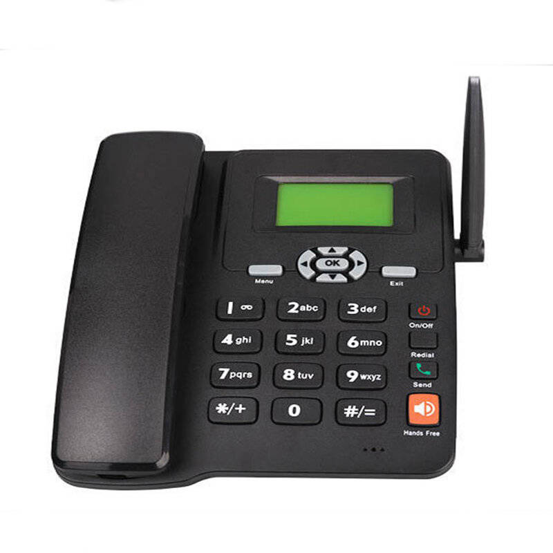 US Plug - ETS-6588 Wireless Fixed Wireless Phone Cordless Desktop Telephone Support GSM Dual SIM Car