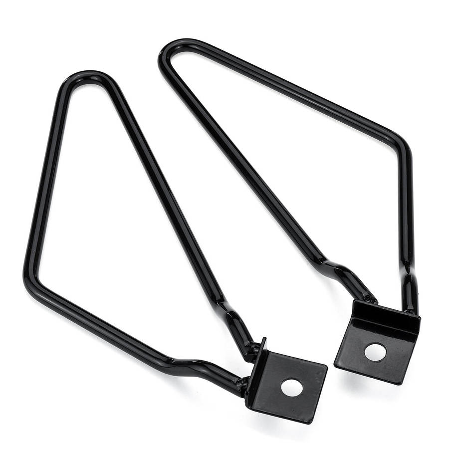 Black - Motorcycle Saddlebags Saddle Bag Support Bars Mount Bracket For Harley/Dyna/883/Iron/XL883N