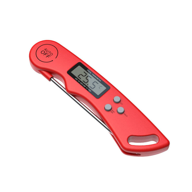 White - Comfook Digital Food Thermometer with Instant Read Folding Probe Backlit Display Magnetic St
