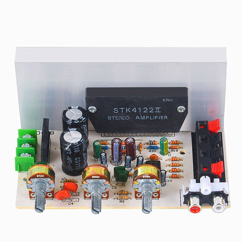 Board Only - DX-0408 50W+50W 2.0 Channel Thick Film Series Stereo Amplifier Board Dual AC15V-18V 10H