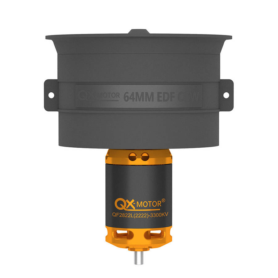 CW - QX-Motor 64mm 12-Blade Ducted Fan EDF Unit CW/CCW With QF2822 2100KV 2300KV 3300KV 4300KV Brush