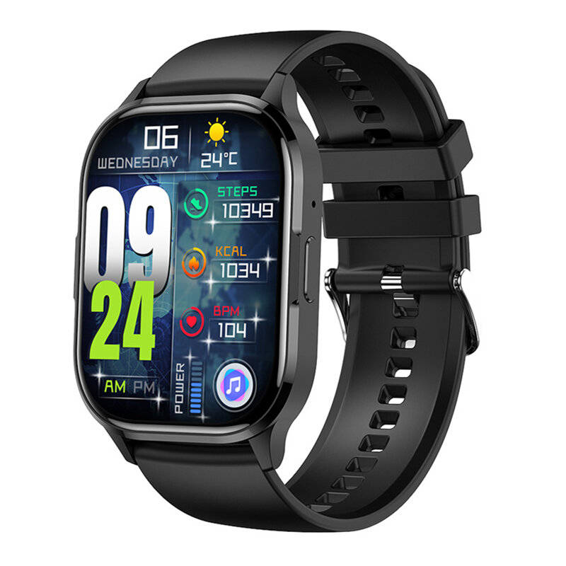 Pink - SENBONO HK21 2.01inch AMOLED Display bluetooth Call Heart Rate Blood Pressure Blood Oxygen Mo