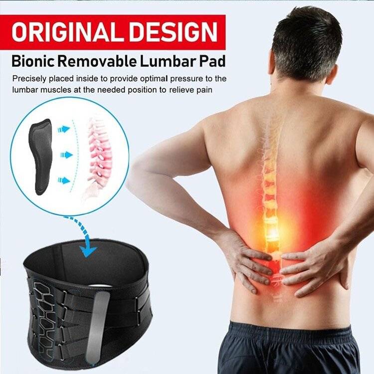 XL - Sport Belt Comfort Anti-Skid Ergonomic Design Waist Spine Protection for Herniated Discs Sciati