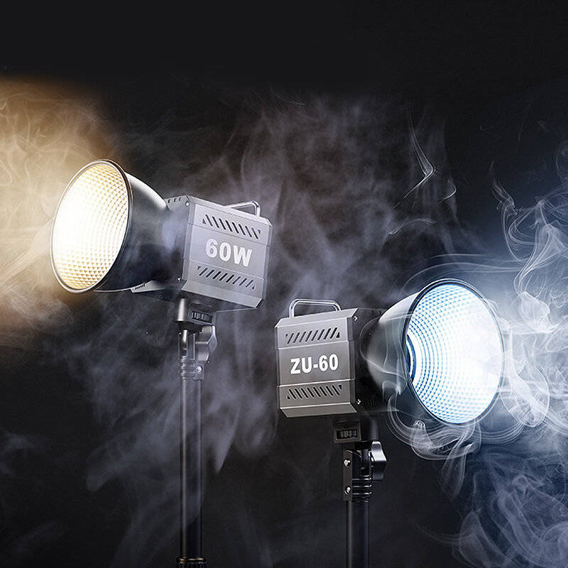 ZU60 60W COB Video Dimmable Light 2700-7500K Handheld Photographic LED Light for Photo Studio Film C